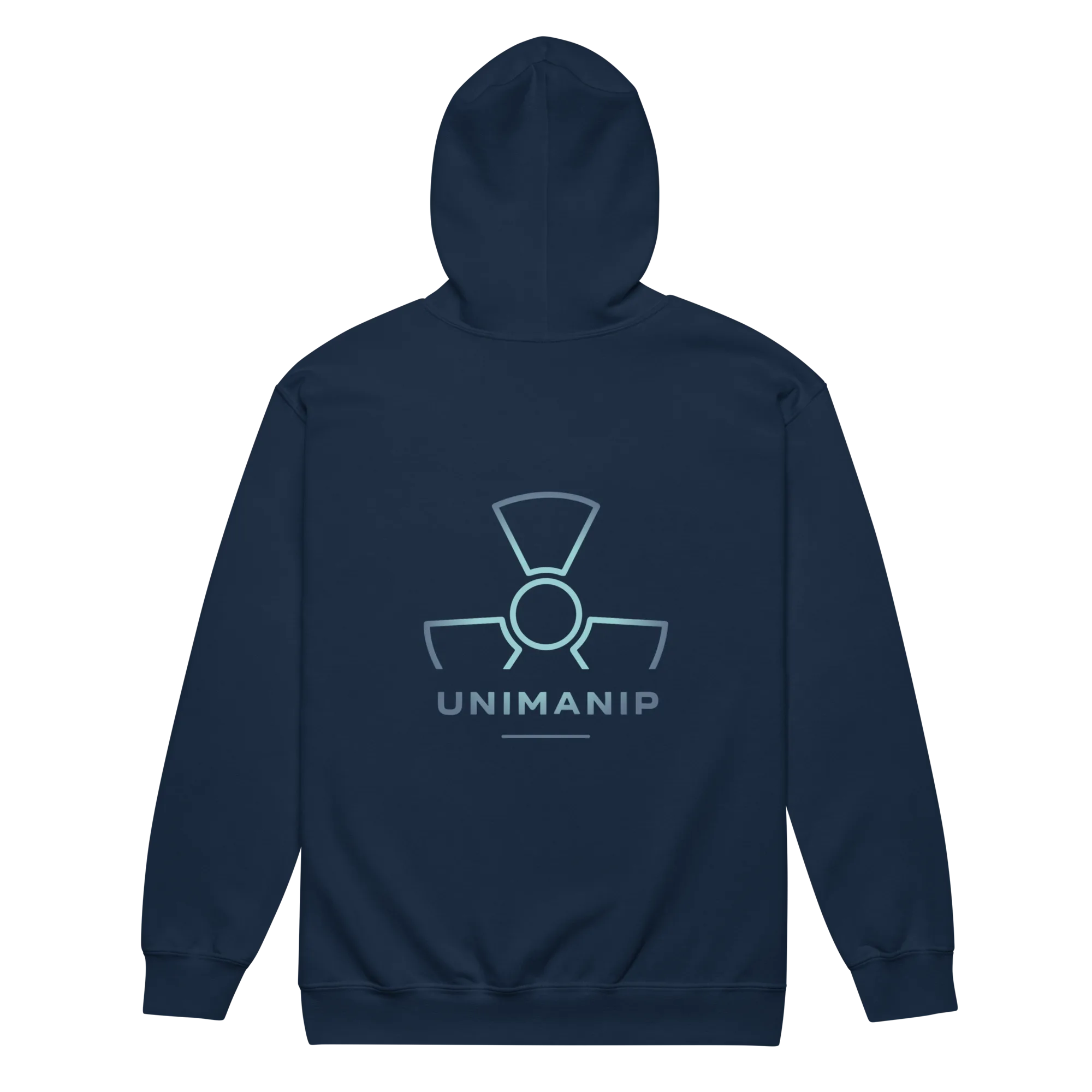 Sweat à capuche sombre à fermeture éclair, floqué – Image 4