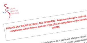 POSITION DE L’ORDRE NATIONAL DES INFIRMIERS - Pratiques en imagerie médicale